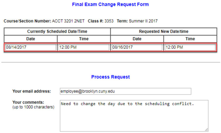How to: Submit Final Exam Change Requests – BC Knowledge for Employees